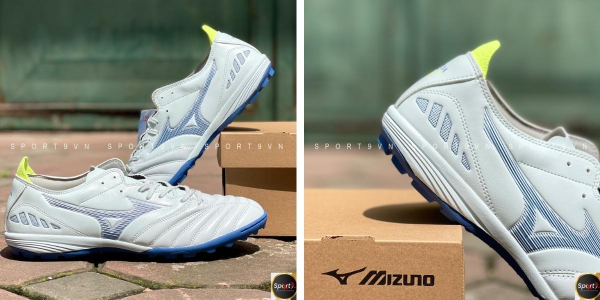 Giày đá bóng Mizuno Morelia Neo III Pro AS Màu Trắng Xanh Vàng